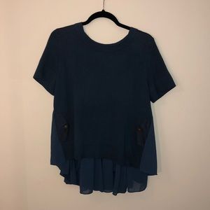 Anthropologie blue top